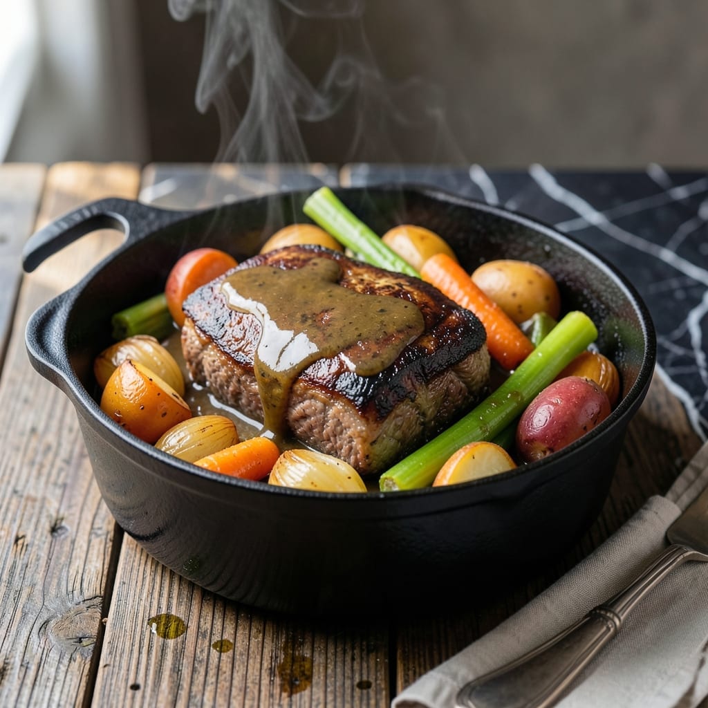 Yummy Pot Roast Recipe: Dutch Oven Sunday Supper Classic Yummy Pot Roast Recipe: Dutch Oven Sunday Supper Classic