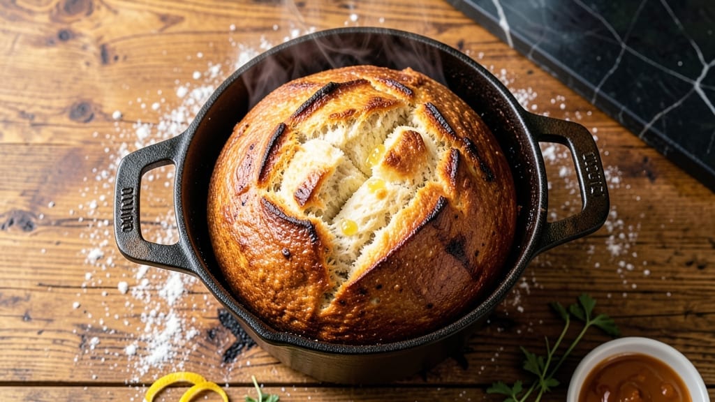 4 Qt Dutch Oven Bread Recipe: Crusty Crumb and Golden Crust in One Bowl