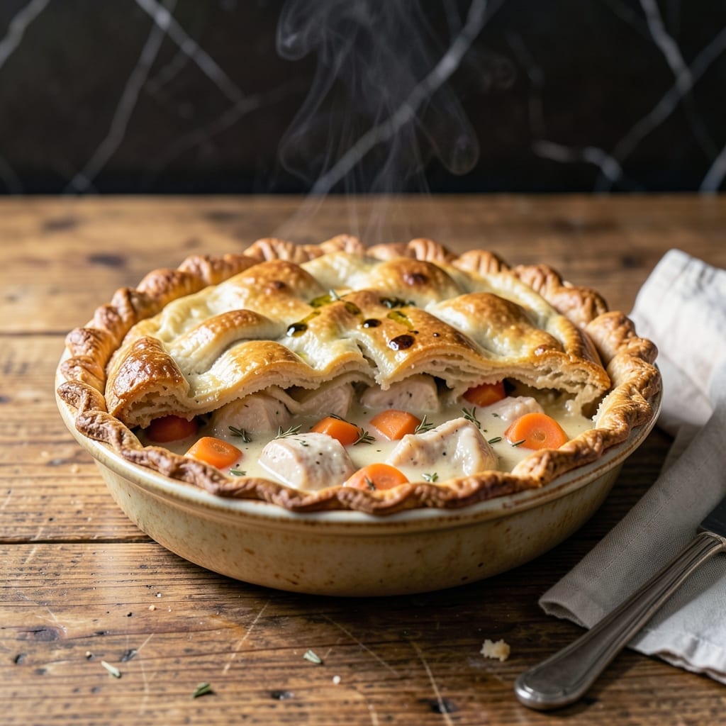 Brian Lewis Chicken Pot Pie Recipe: Flaky Crust With Savory Herb Filling Brian Lewis Chicken Pot Pie Recipe: Flaky Crust With Savory Herb Filling