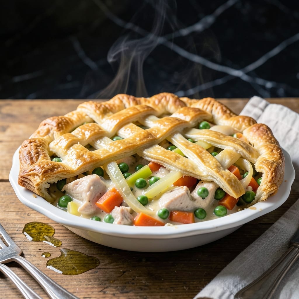 Chicken Pot Pie Recipe: Buttery Crust Over Savory Filling
