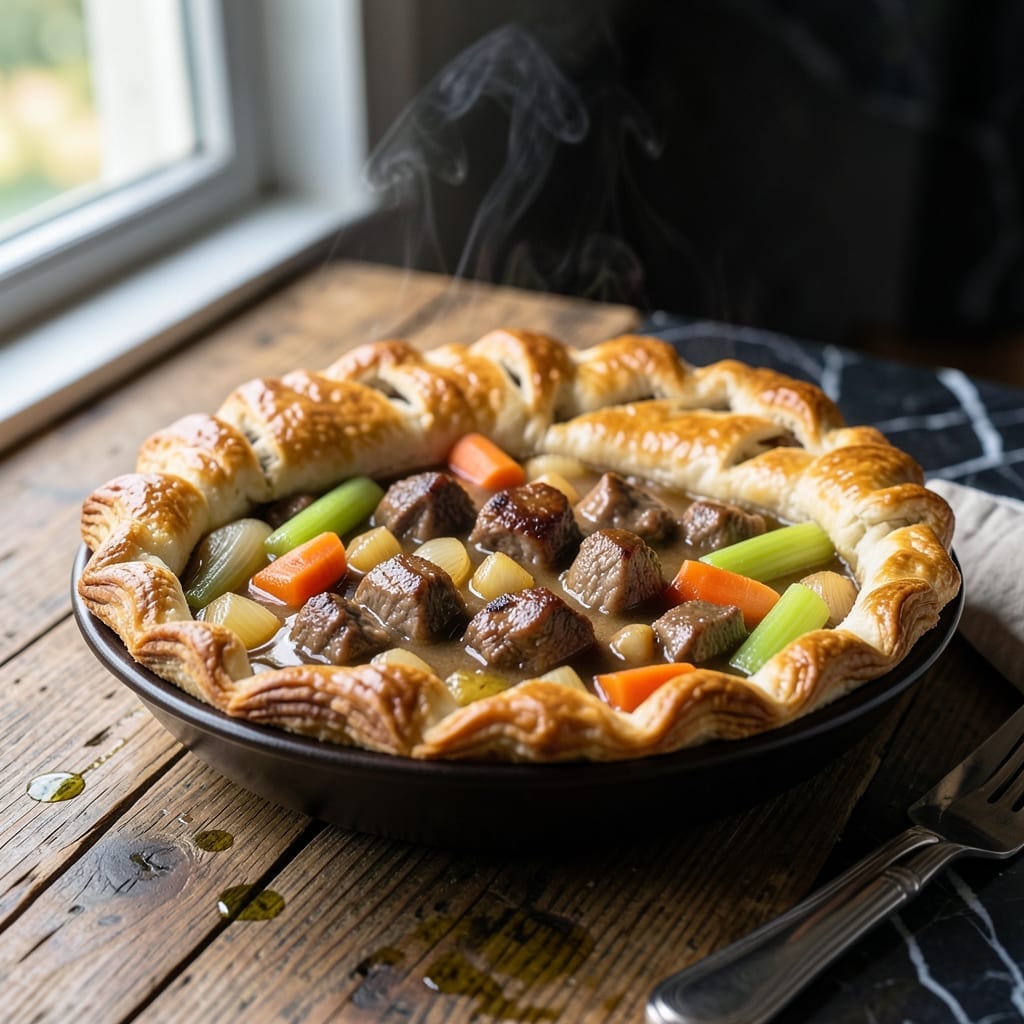Lamb Hot Pot Pie Recipe: Buttery Crust With Rustic Herb Filling