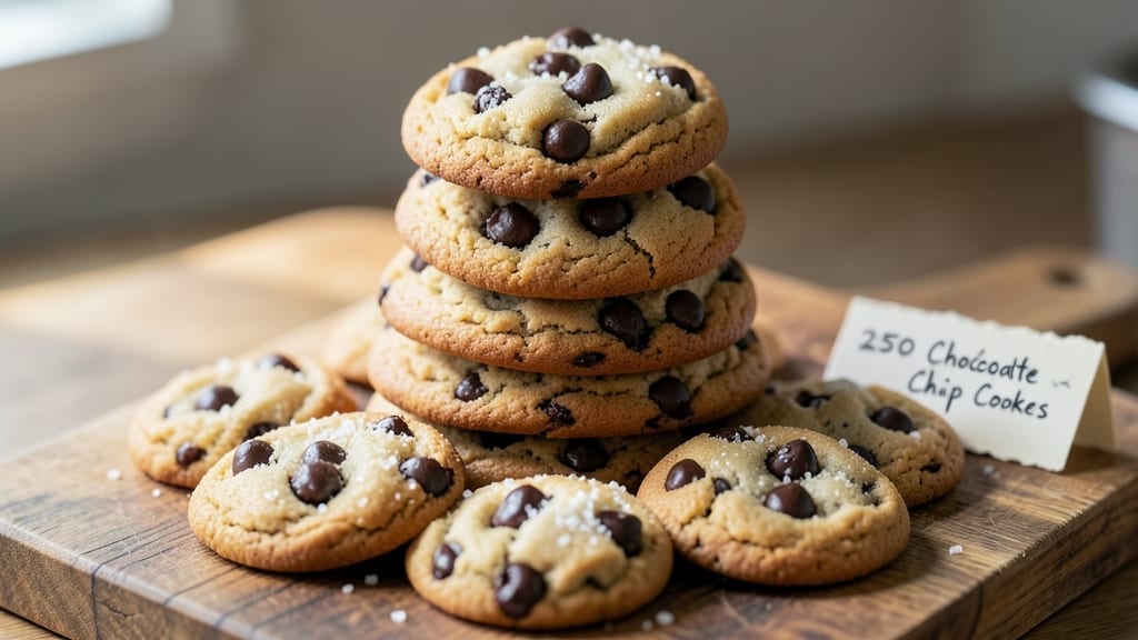 250 Chocolate Chip Cookie Recipe: Buttery Crunch and Melty Centers 250 Chocolate Chip Cookie Recipe: Buttery Crunch and Melty Centers
