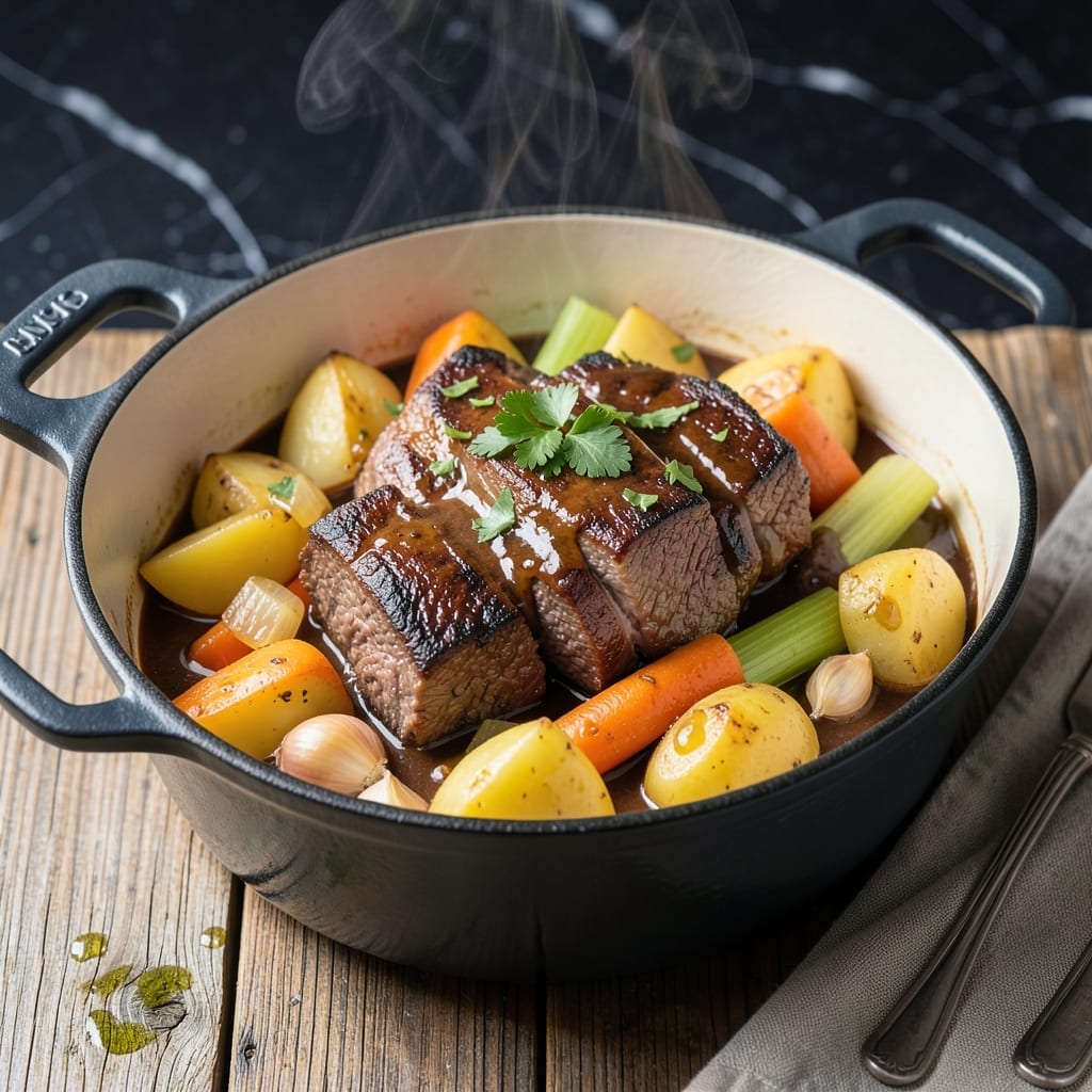 One Pot Beef Recipe: Hearty Simmer with Root Vegetables One Pot Beef Recipe: Hearty Simmer with Root Vegetables