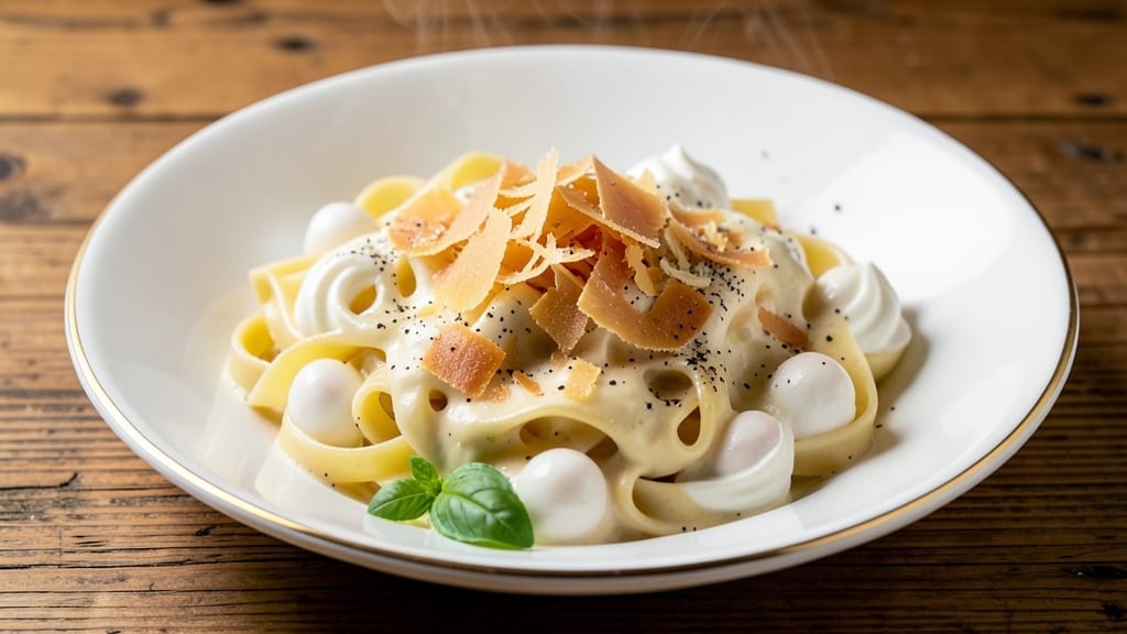 4 Cheese Fettuccine Alfredo Recipe: Velvety Noodles with Nutty Parmesan Crunch