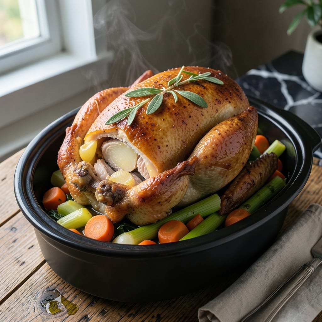 Whole Turkey in Crock Pot Recipe: Hands-Free Holiday Feast
