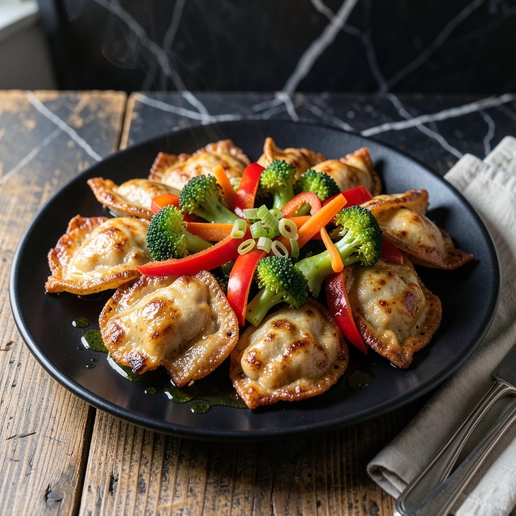 Pot Sticker Stir Fry Recipe: Savory Pan-Seared Dumplings With Veggies