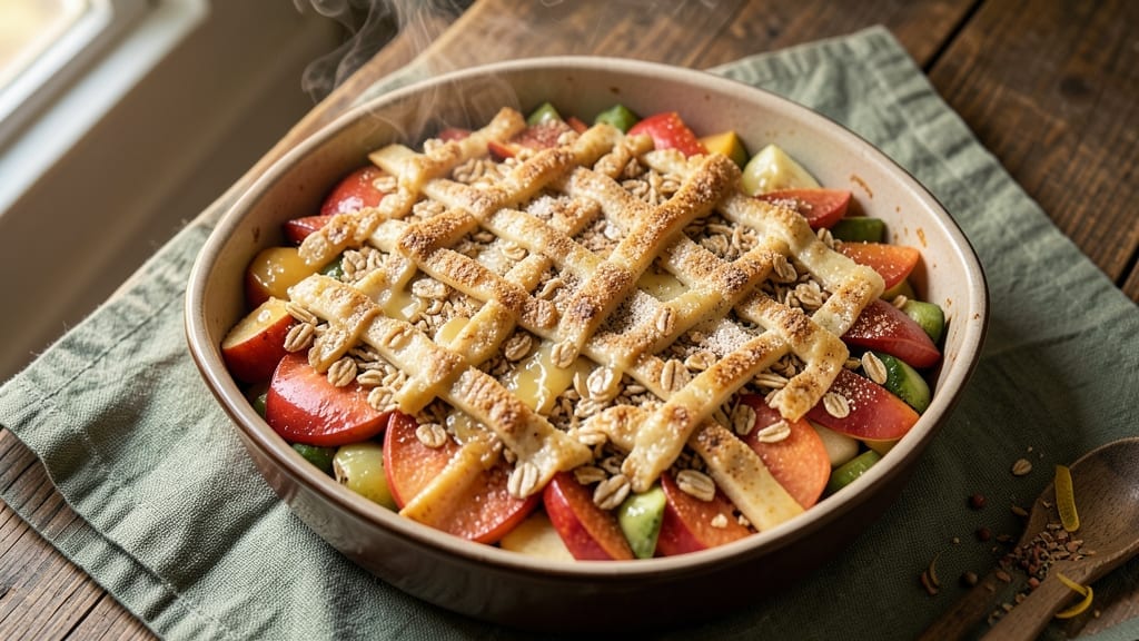 9 X 9 Apple Crisp Recipe: Warm Spice Streusel Over Juicy Fruit