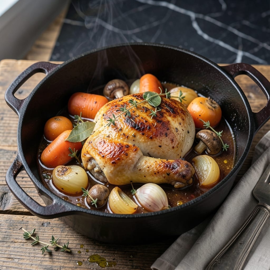 French Chicken in a Pot Recipe: Rustic One-Pot Braised Comfort