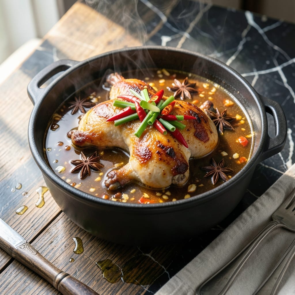 Chicken Thigh Hot Pot Recipe: Spiced Broth With Fall-Off-Bone Meat Chicken Thigh Hot Pot Recipe: Spiced Broth With Fall-Off-Bone Meat