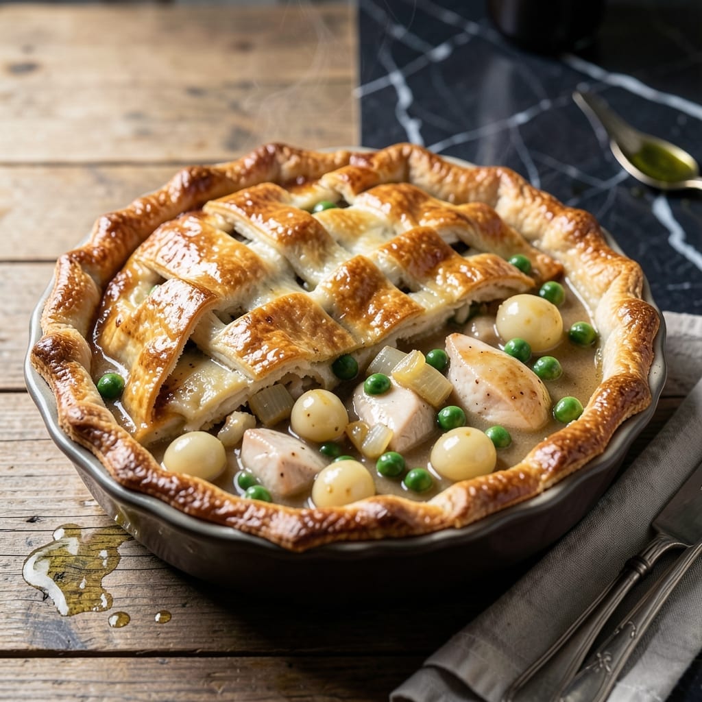 Gourmet Chicken Pot Pie Recipe: Buttery Pastry With Velvety Herb Gravy Gourmet Chicken Pot Pie Recipe: Buttery Pastry With Velvety Herb Gravy