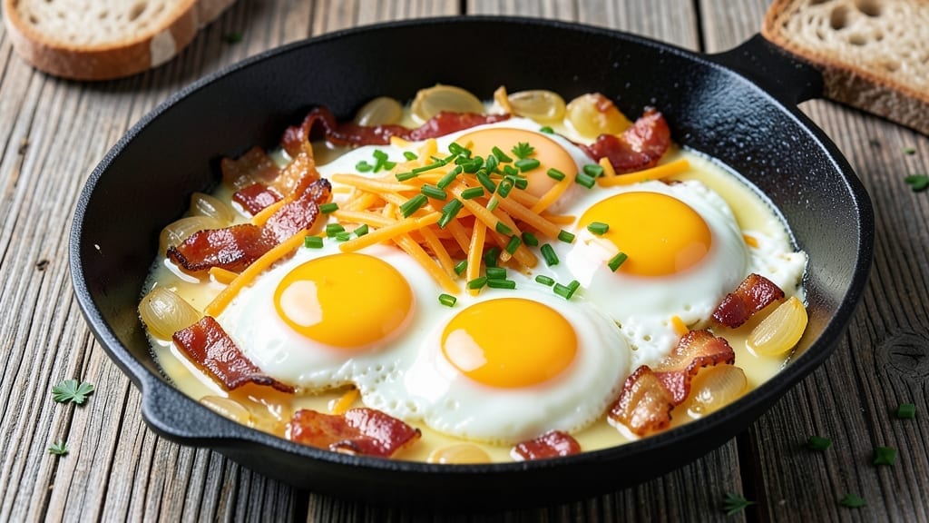 4 Egg Recipe: Fluffy and Customizable Breakfast in One Pan 4 Egg Recipe: Fluffy and Customizable Breakfast in One Pan