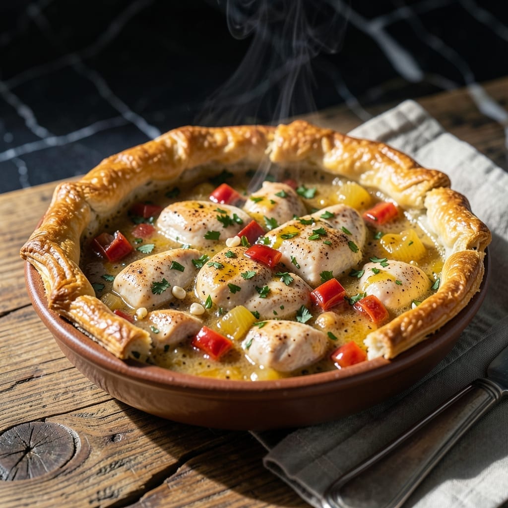 Mexican Chicken Pot Pie Recipe: Spiced Filling in a Golden Crust