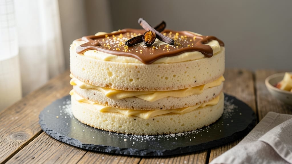 6-Inch Layer Cake Recipe: Vanilla Bean Swirls and Buttery Frosting Bliss