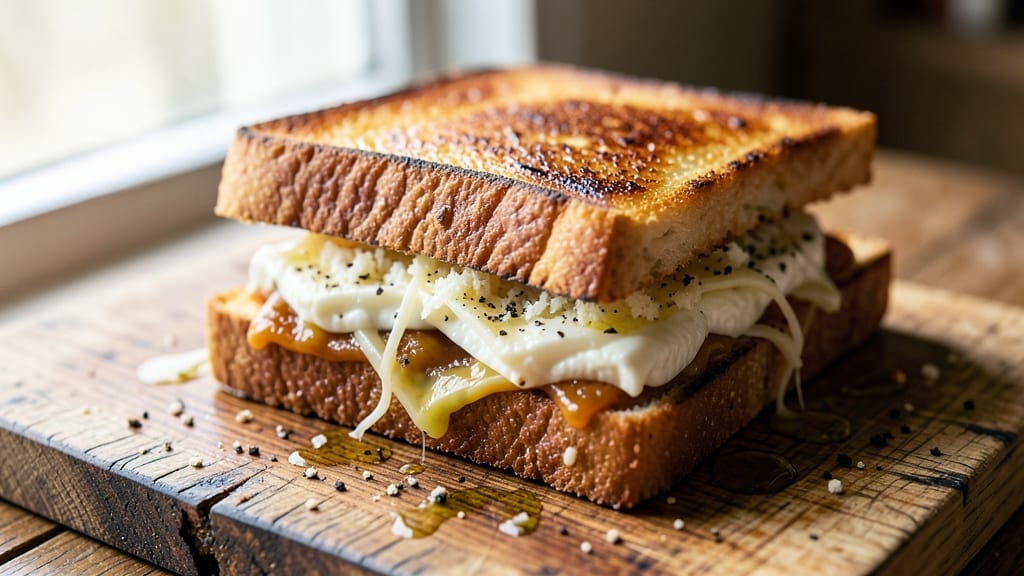 3 Cheese Grilled Cheese Recipe: Triple-Melted Layers With Crispy Crusts