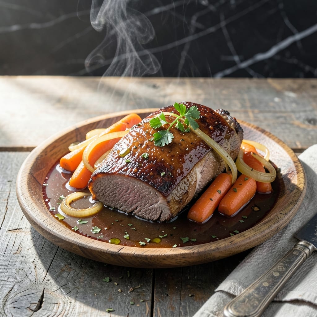 Deer Pot Roast Slow Cooker Recipe: Wild Game Tenderness With Herbs Deer Pot Roast Slow Cooker Recipe: Wild Game Tenderness With Herbs