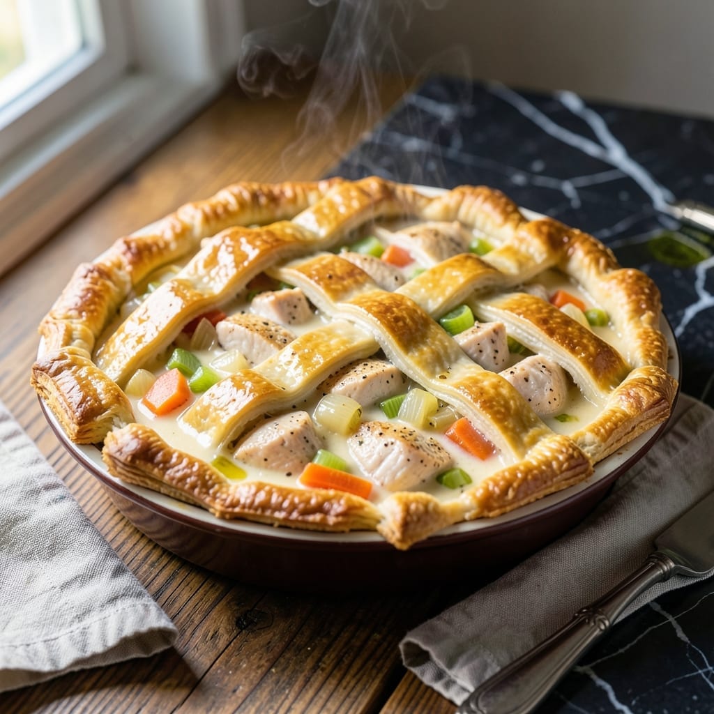 Highest Rated Chicken Pot Pie Recipe: Buttery Crust With Herb-Infused Savory Filling