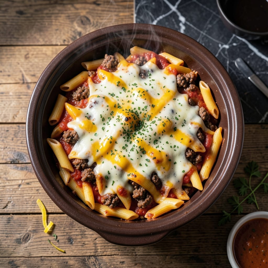 Crock Pot Pizza Pasta Recipe: Cheesy One-Pot Family Feast