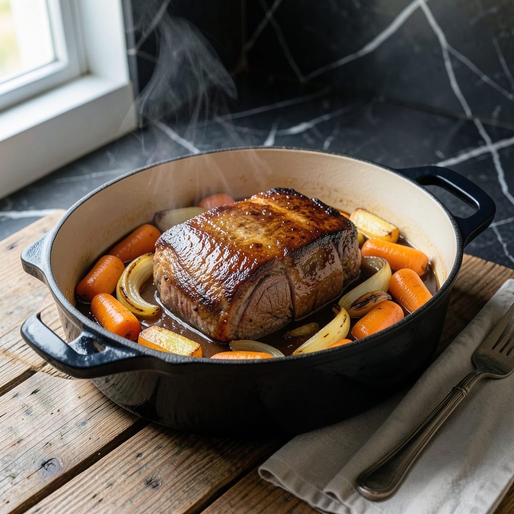 Savory Pot Roast Recipe Oven: Wine-Braised Beef With Root Veggies