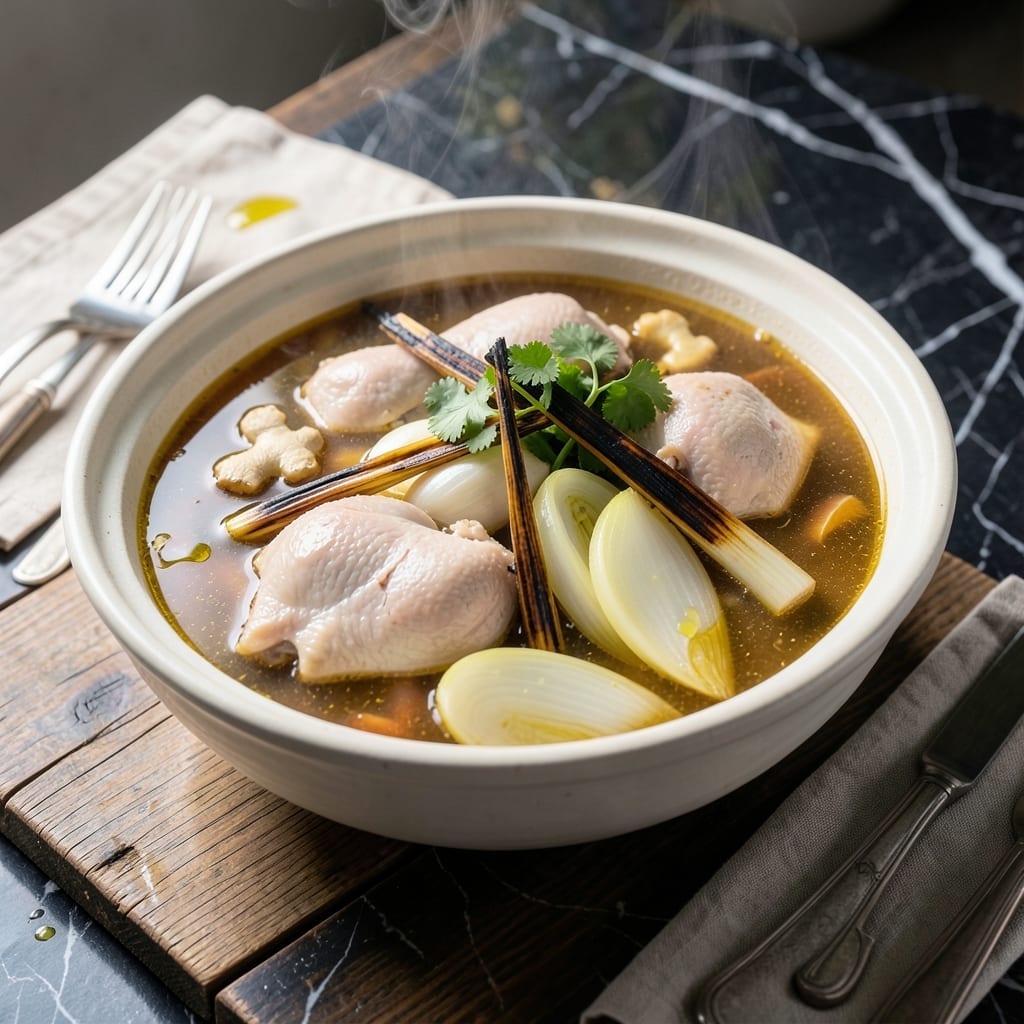 Vietnamese Chicken Hot Pot Recipe: Fragrant Broth With Fresh Herb Aromatics Vietnamese Chicken Hot Pot Recipe: Fragrant Broth With Fresh Herb Aromatics