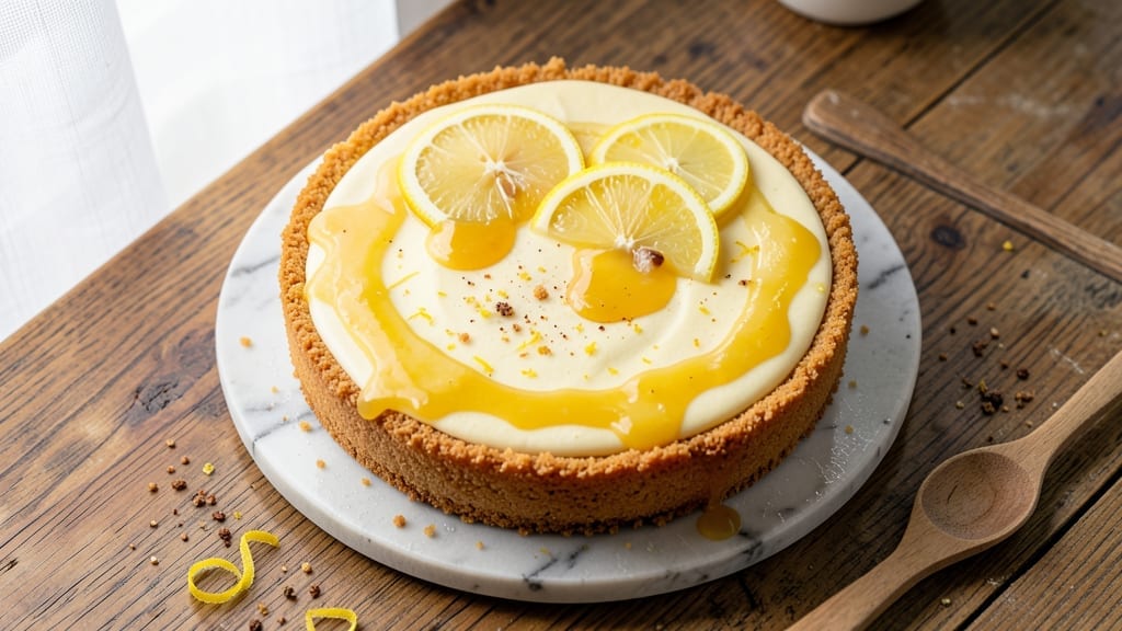 9-Inch Lemon Cheesecake Recipe: Zesty Crust and Silky Fillings