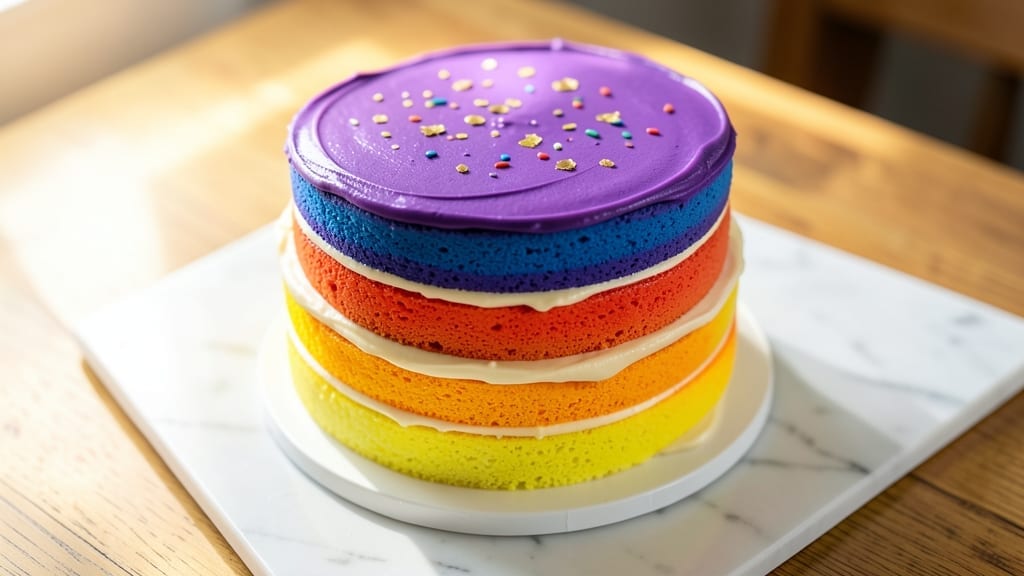 6-Inch Rainbow Cake Recipe: Vibrant Layers and Cream Cheese Frosting Bliss 6-Inch Rainbow Cake Recipe: Vibrant Layers and Cream Cheese Frosting Bliss