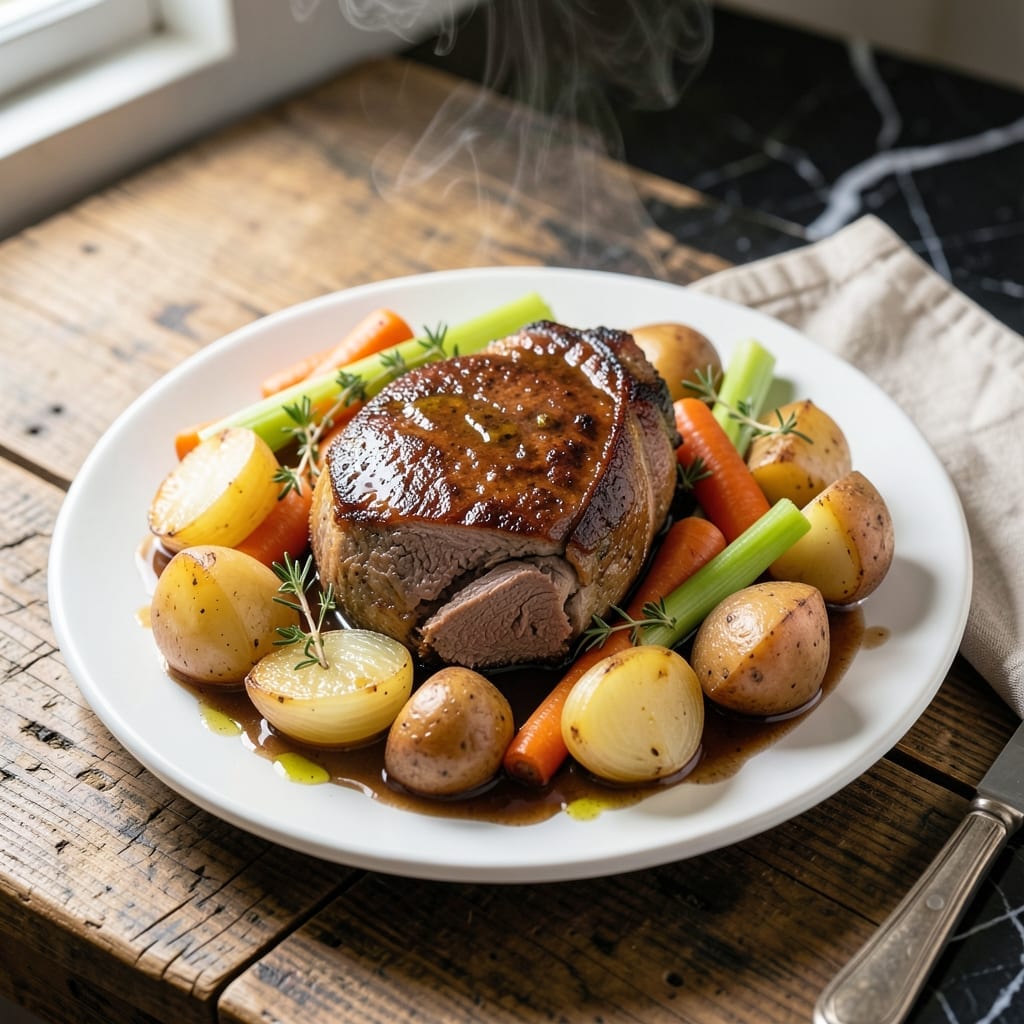 Crockpot Express Pot Roast Recipe: Pressure-Cooked Tenderness with Root Vegetables