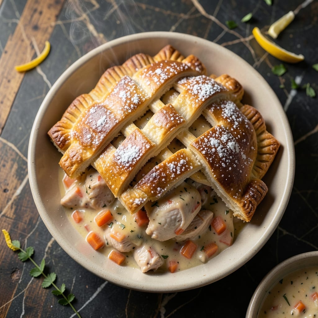 Grandma's Chicken Pot Pie Recipe: Nostalgic Flaky Crust Hugging Tender Filling