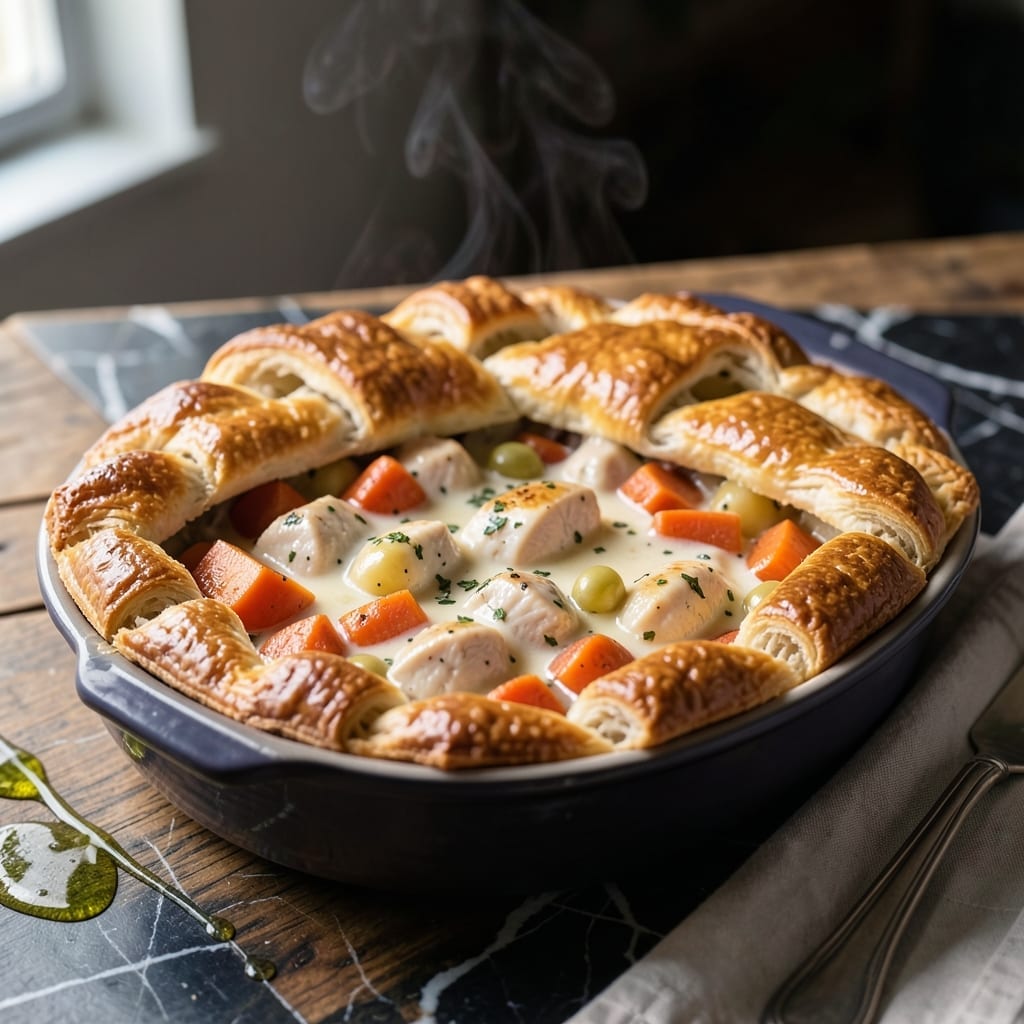 Unique Chicken Pot Pie Recipe: Indulgent Creamy Filling With Flaky Homemade Crust Unique Chicken Pot Pie Recipe: Indulgent Creamy Filling With Flaky Homemade Crust