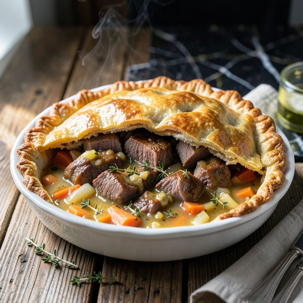 Leftover Prime Rib Pot Pie Recipe: Buttery Pastry With Rich Beef Filling