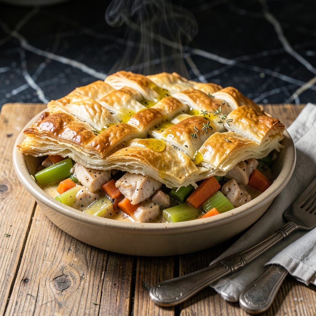 Phyllo Pot Pie Recipe: Crisp Layers Over Savory Filling