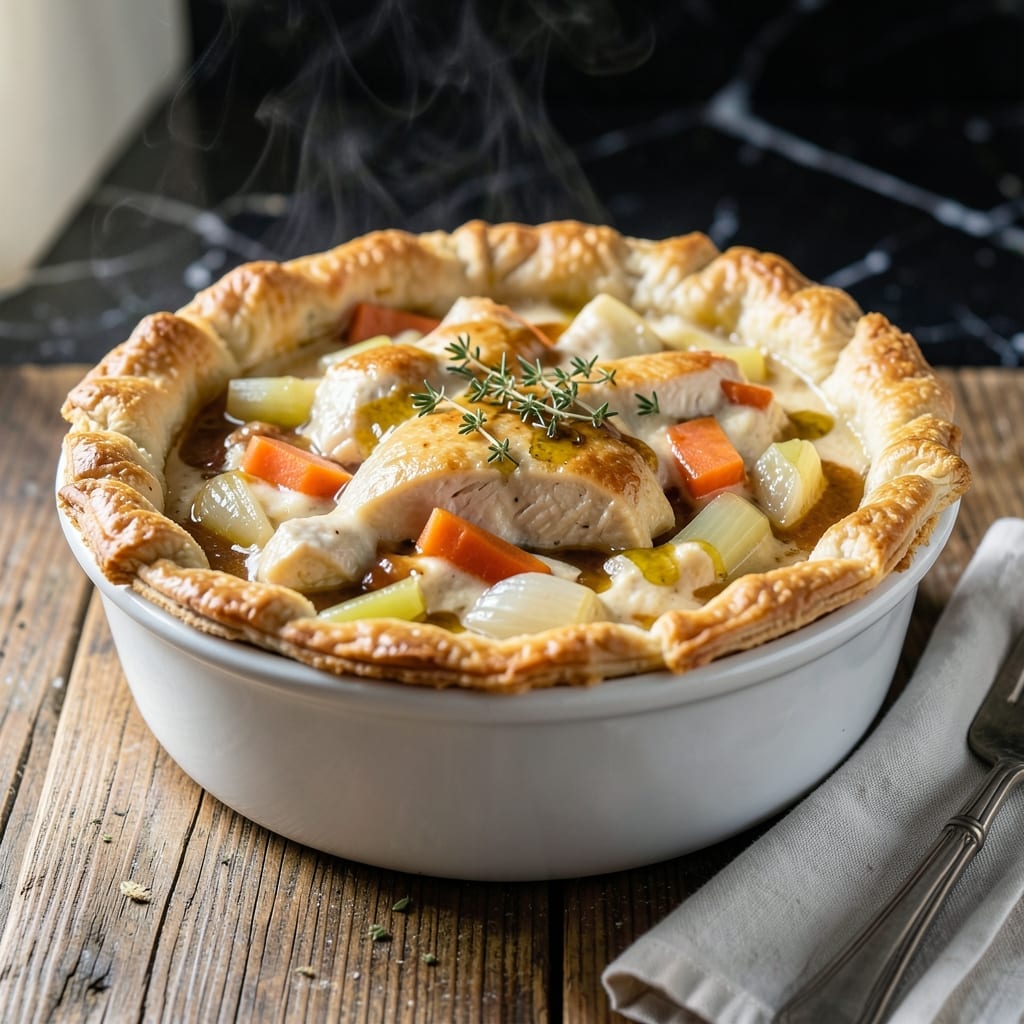 Cheesecake Factory Chicken Pot Pie Recipe: Decadent Filling Under Buttery Layers