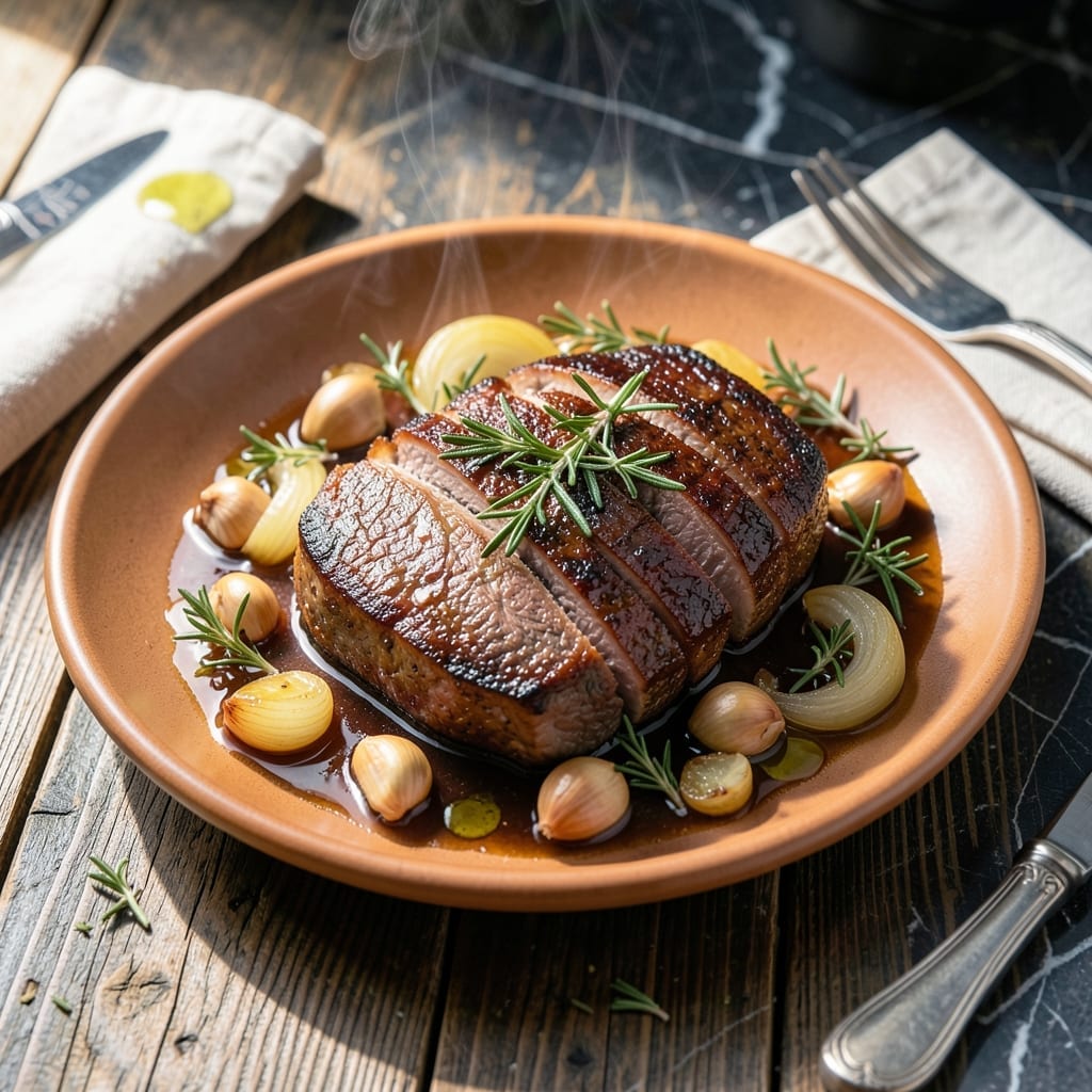 Eye Roast in Crock Pot Recipe: Garlic and Herb Infused Tenderness