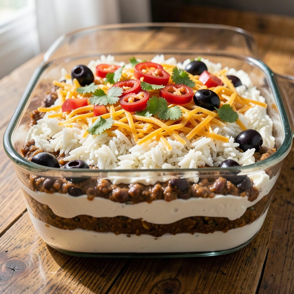 7 Layer Mexican Dip Recipe With Cream Cheese: Bold Flavors Stacked for Crowd-Pleasing Crunch