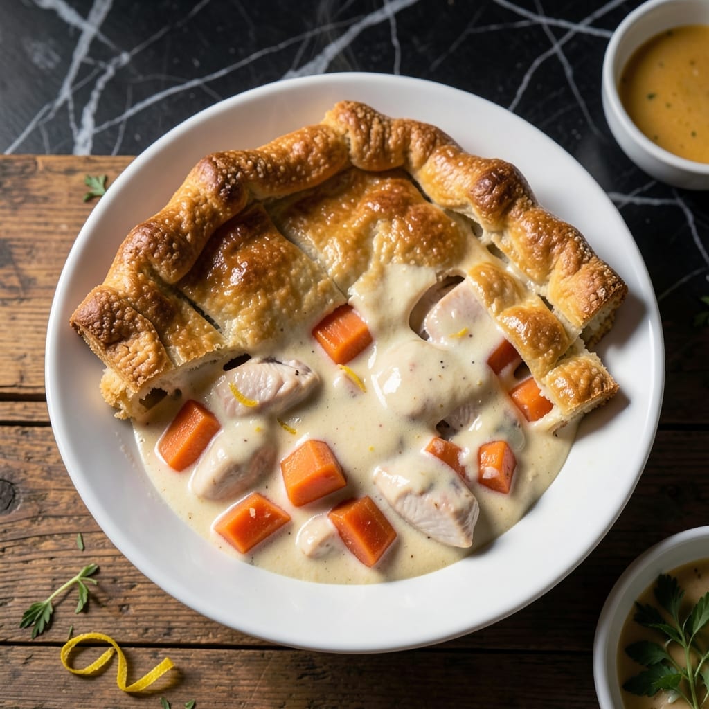 Chicken Pot Pie Recipe Cream: Flaky Pastry With Ultra-Rich Filling