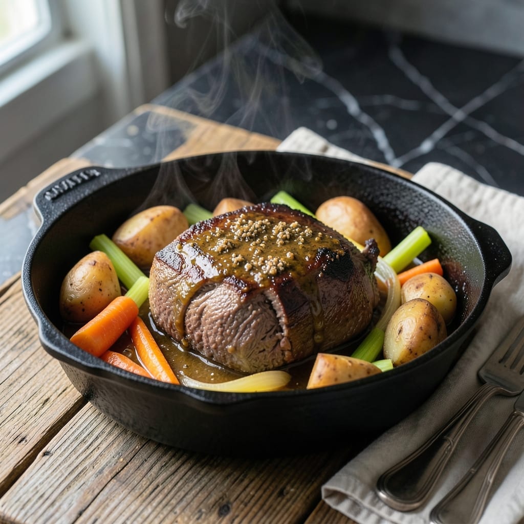 Pot Roast Recipe With Ranch Seasoning: Slow-Braised Herbed Beef and Vegetables
