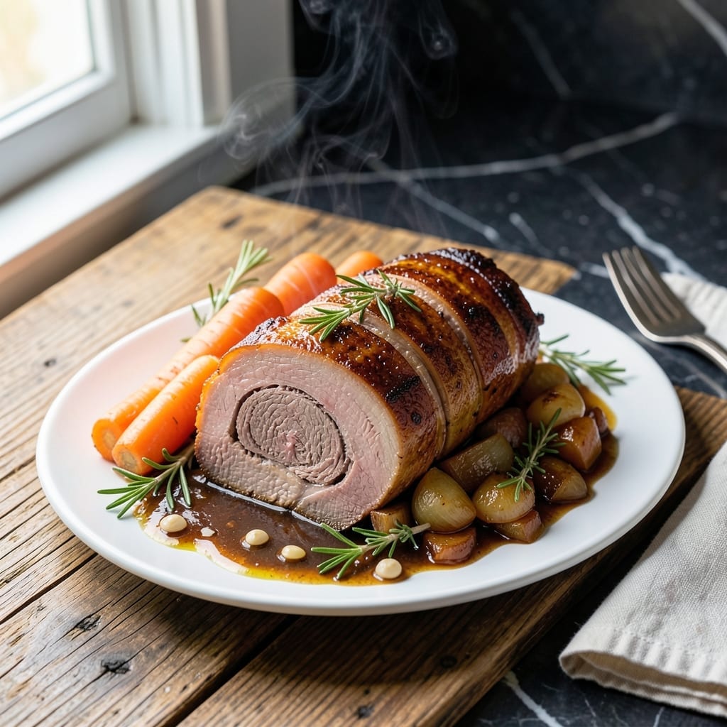 Rolled Roast Crock Pot Recipe: Herb-Crusted Tenderness All Day