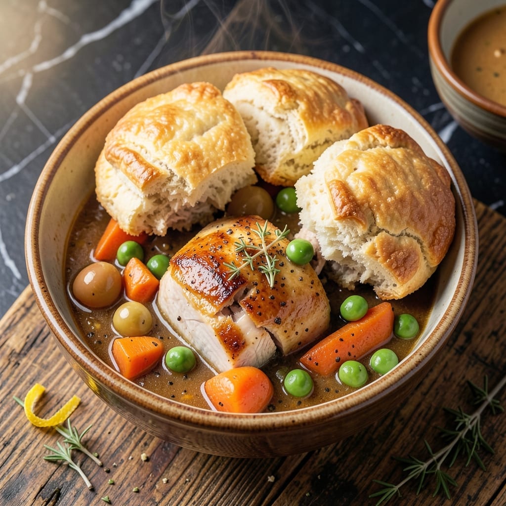 Old Fashioned Turkey Pot Pie Recipe With Biscuits: Classic Comfort With Fluffy Topping Old Fashioned Turkey Pot Pie Recipe With Biscuits: Classic Comfort With Fluffy Topping