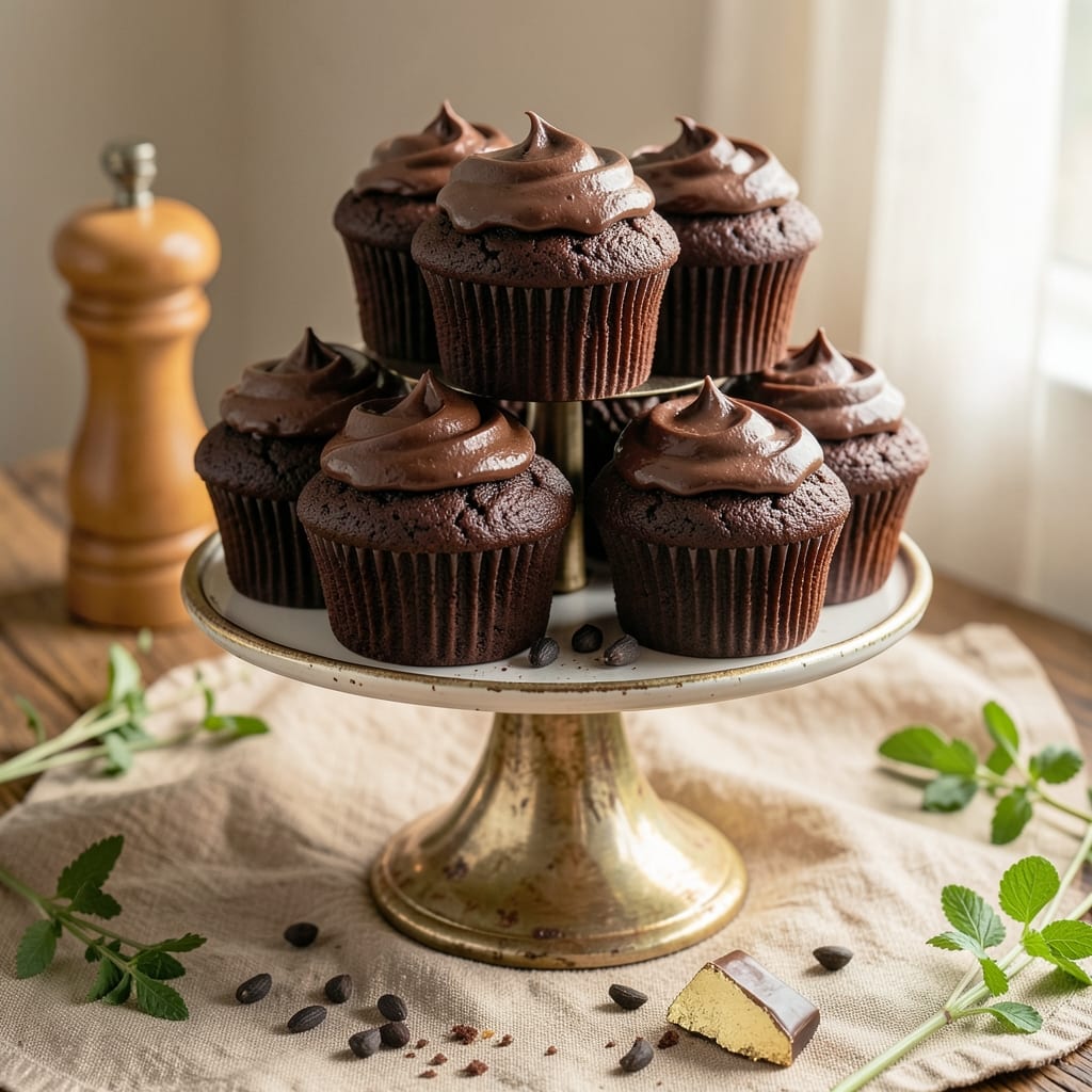 8 Chocolate Cupcakes Recipe: Rich Ganache Drizzle and Crumb Topping Combo
