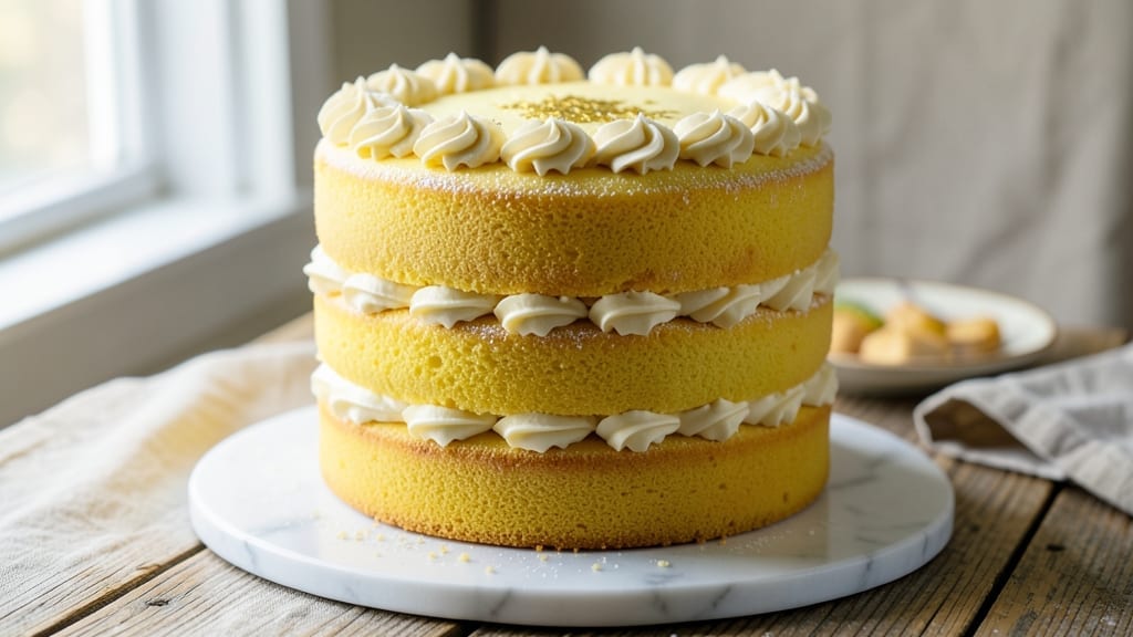 3 Layer 9 Inch Yellow Cake Recipe: Classic Vanilla and Chocolate Swirl Magic