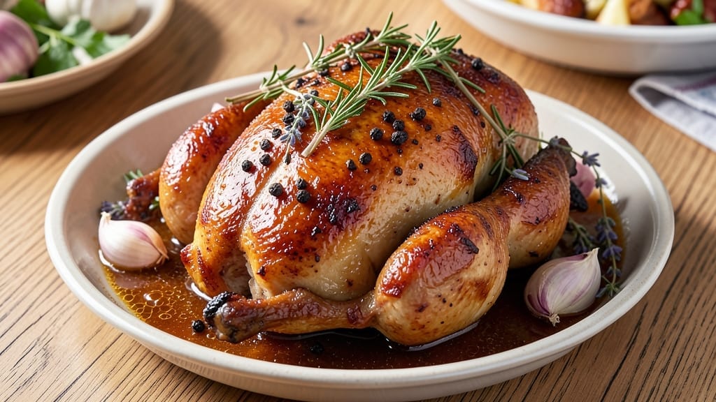 8-Lb Roast Chicken Recipe: Juicy Golden Crust With Herb-Infused Magic
