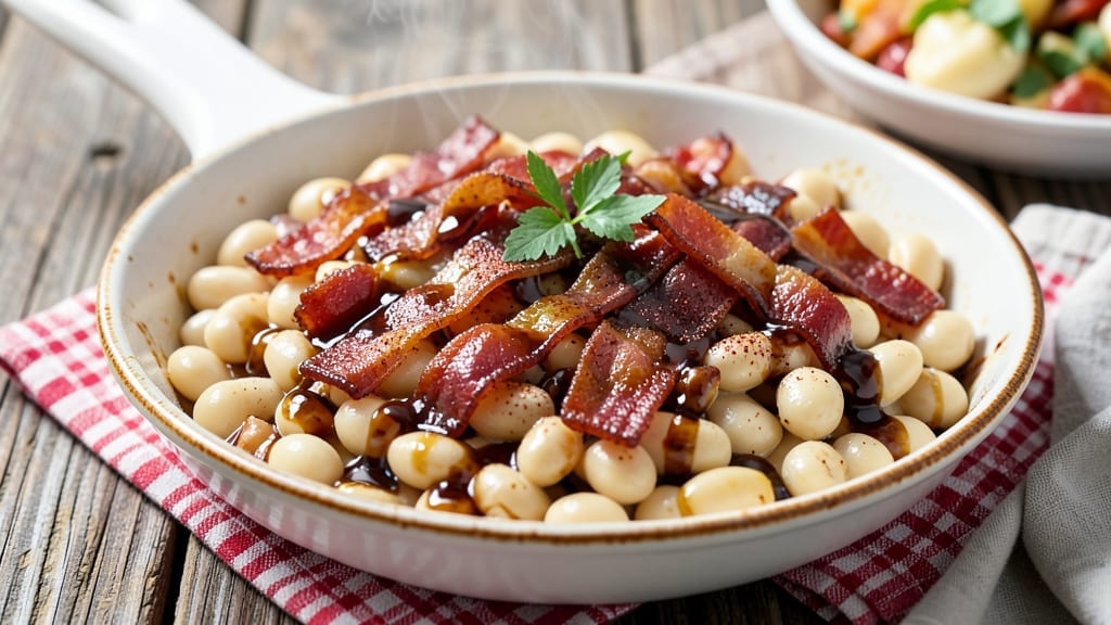 4th of July Beans Recipe: Smoky Garlic and Bacon Bites
