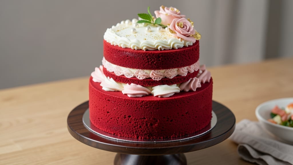 3 Tier Red Velvet Wedding Cake Recipe: Velvety Layers and Secret Buttermilk Trick