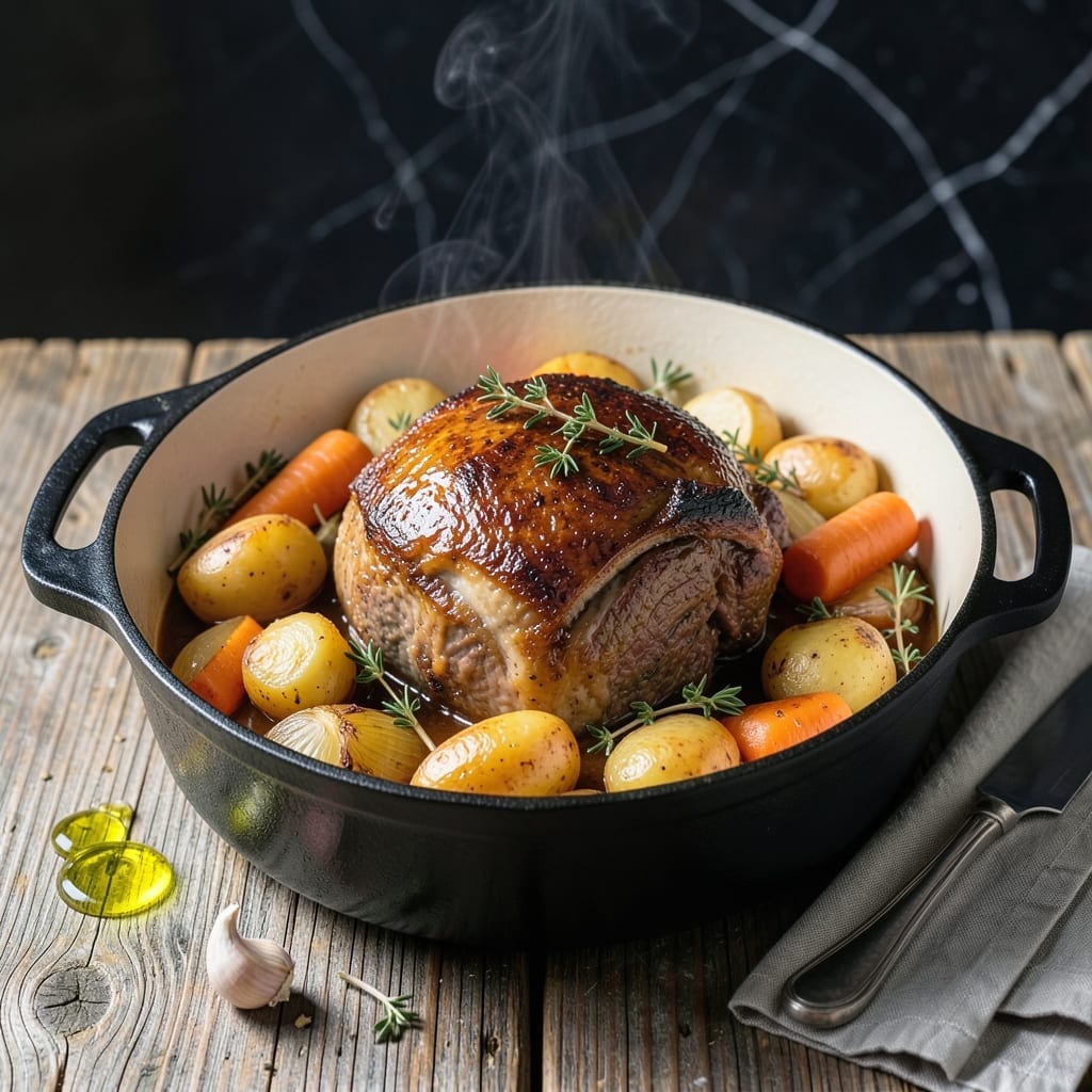 Beef Shoulder Pot Roast Recipe: Dutch Oven Tender with Root Vegetables Beef Shoulder Pot Roast Recipe: Dutch Oven Tender with Root Vegetables