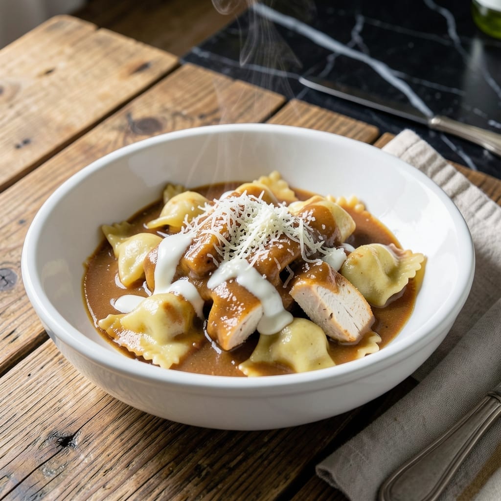 Chicken Ravioli Crock Pot Recipe: Cheesy Pillows in Slow-Simmered Sauce