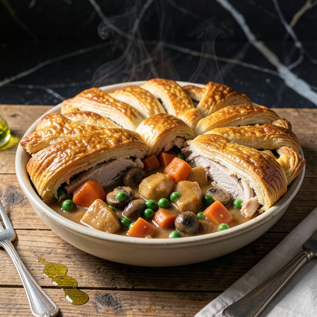 Crescent Roll Turkey Pot Pie Recipe: Flaky Layers Over Savory Herb Filling Crescent Roll Turkey Pot Pie Recipe: Flaky Layers Over Savory Herb Filling