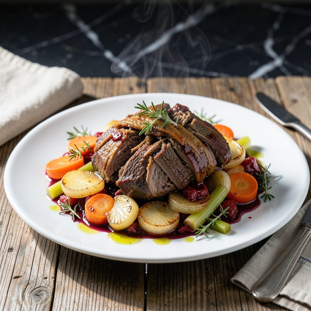 Italian Pot Roast Straccato Recipe: Rustic Italian Comfort with Shredded Beef Italian Pot Roast Straccato Recipe: Rustic Italian Comfort with Shredded Beef