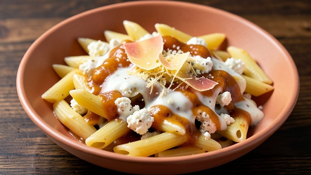 3 Cheese Penne Recipe: Velvety Melted Goat, Parm, and Fontina Fusion 3 Cheese Penne Recipe: Velvety Melted Goat, Parm, and Fontina Fusion