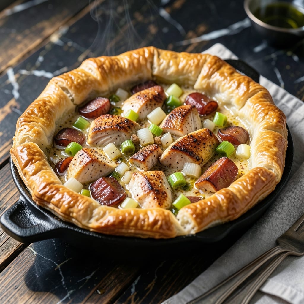 Cajun Pot Pie Recipe: Spicy Creole Comfort With Flaky Crust Cajun Pot Pie Recipe: Spicy Creole Comfort With Flaky Crust