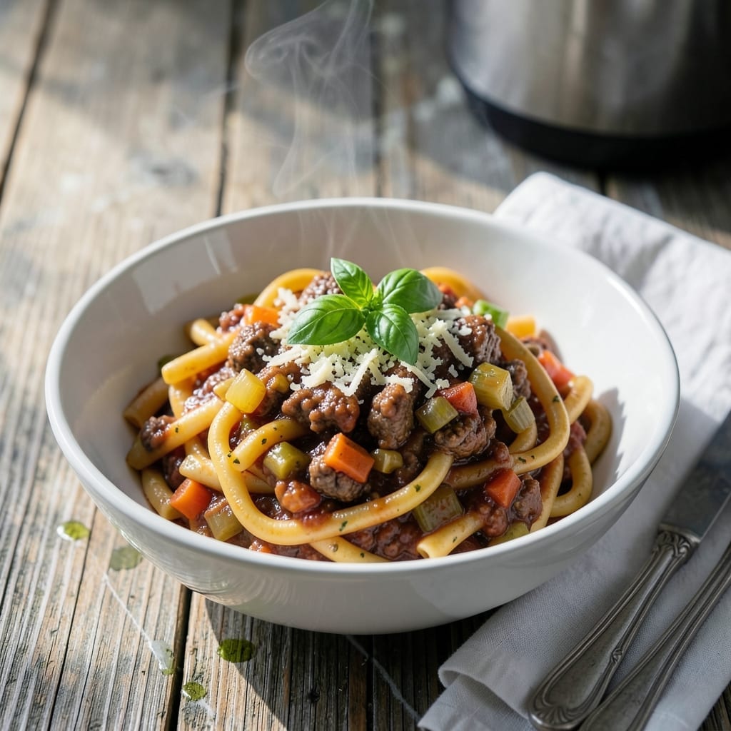Instant Pot Pasta Bolognese Recipe: Rich Meat Sauce in Half the Time
