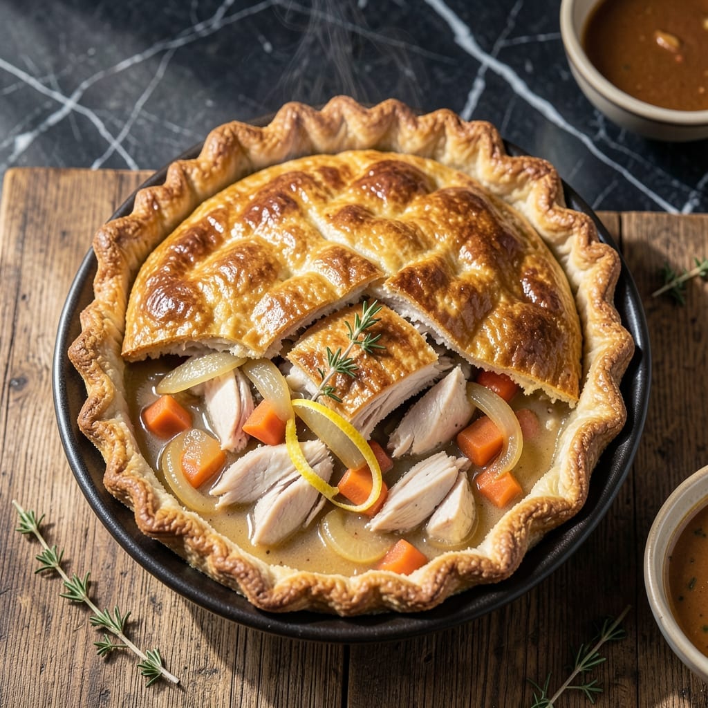 Savory Turkey Pot Pie Recipe: Herbed Filling with Golden Crust